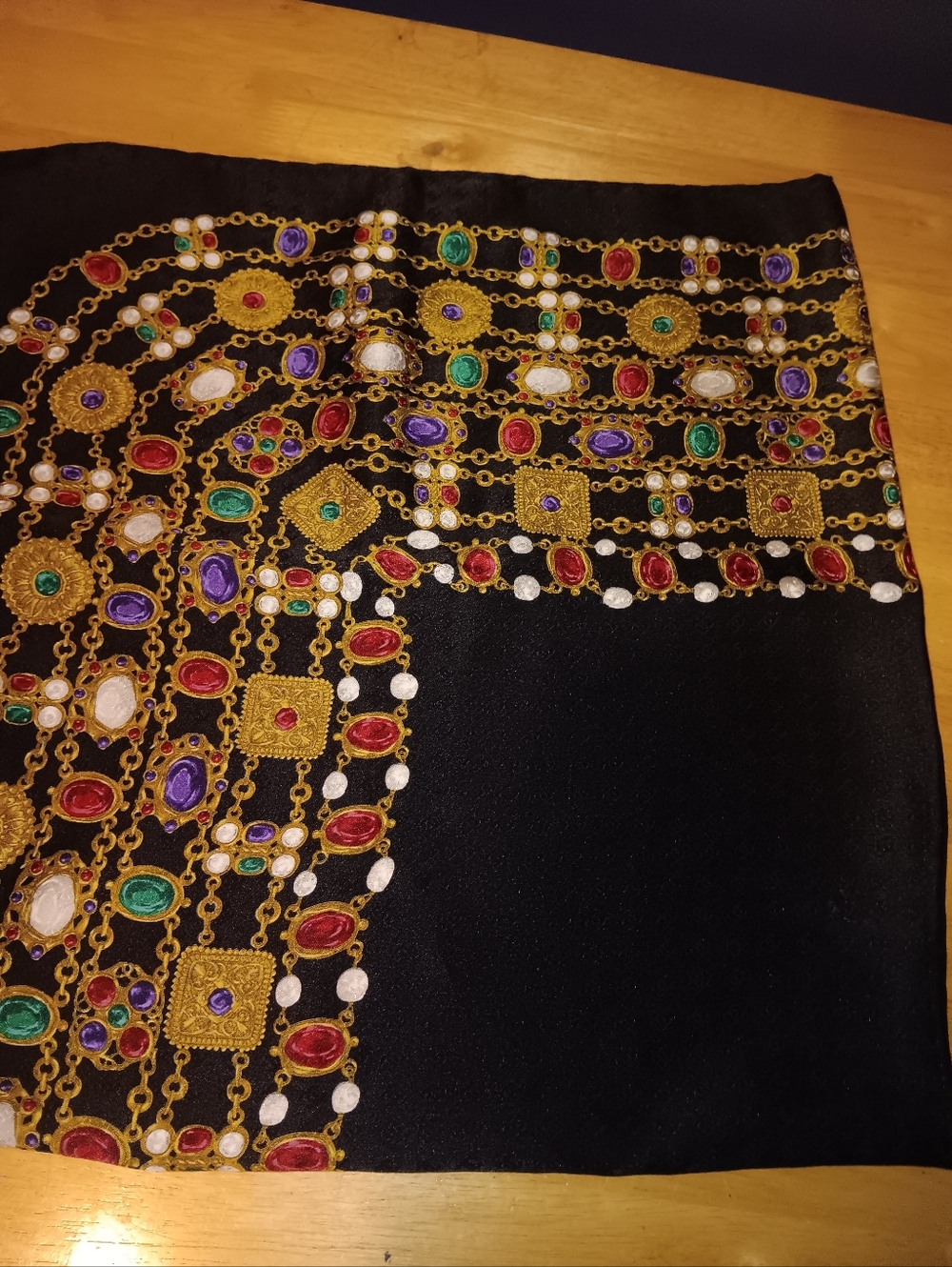 Chanel CC Gems Logo Silk Scarf - Picture 2 of 3